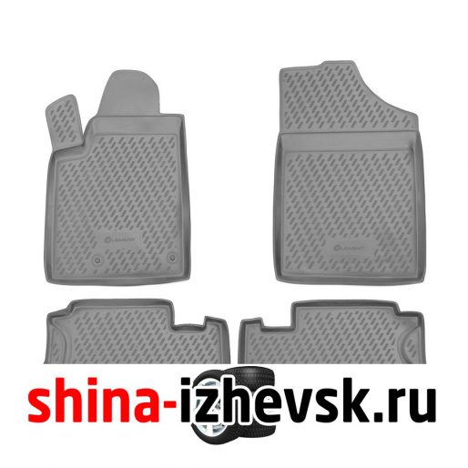 Коврик Autofamily коврик в салон полиуретановый серый для PEUGEOT Partner 06/2008- , 4 шт. , серый) в Ижевске